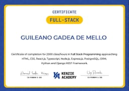 Certificado Kenzie